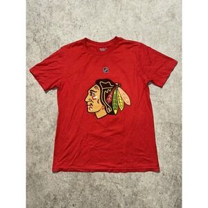 Chicago Blackhawks Kids T Shirt Sz Medium 10/12 Red Short Sleeve Patrick Kane